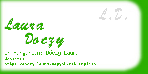laura doczy business card